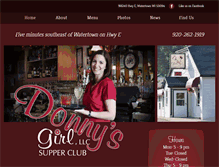 Tablet Screenshot of donnysgirl.com